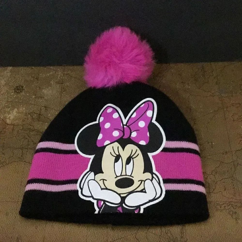 Knit cap mini mouse youth cap
